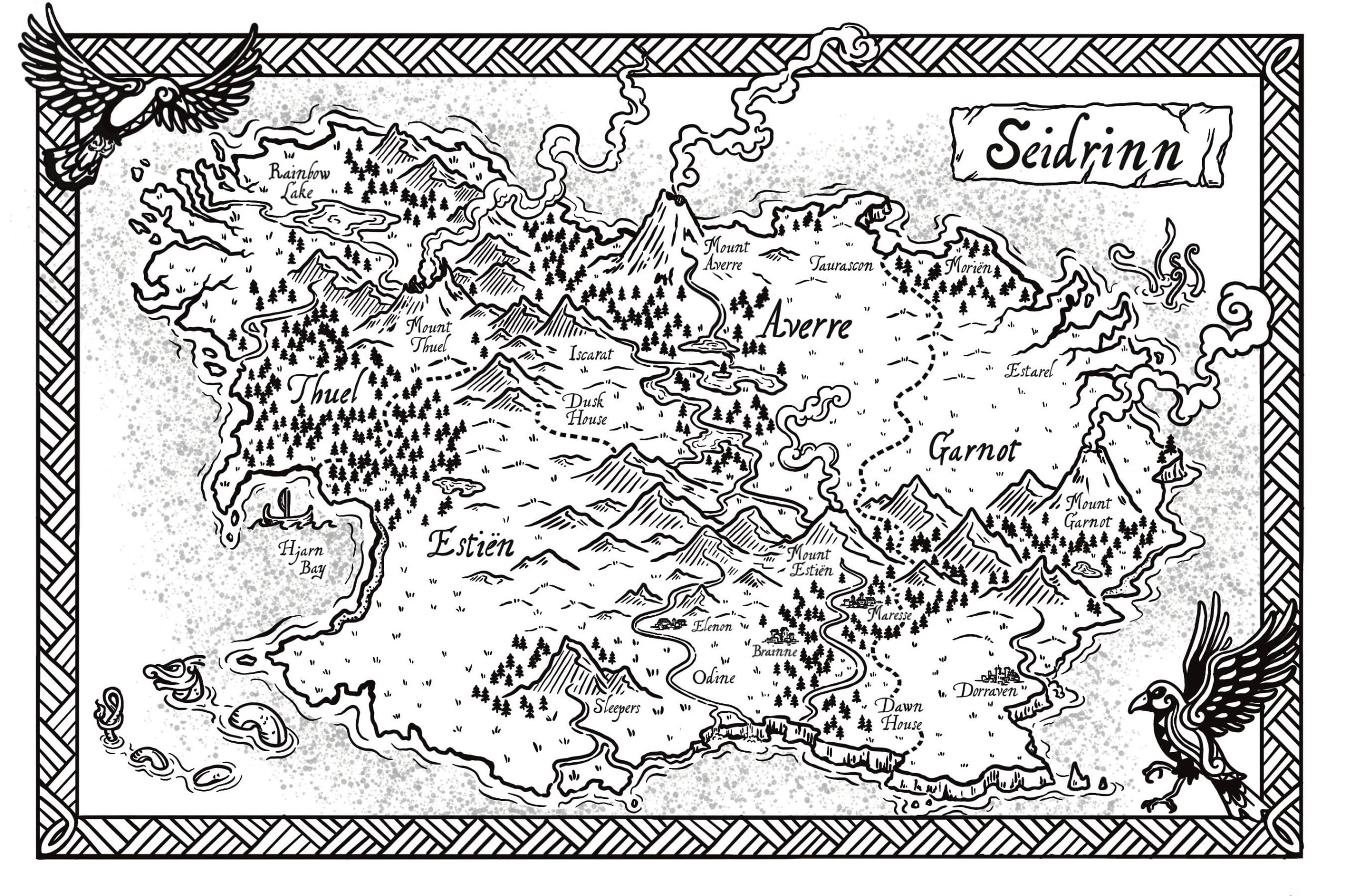 A map of the Runewitch world